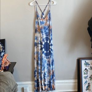 Olive & Oak Tie dye maxi dress